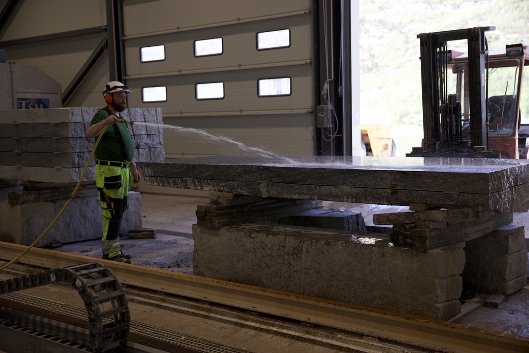 Støvrenseanlegg for Granitt